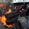 Haïti-Manifestation: Barricades et Pneus enflammés devant le ministère de l’Économie et des Finances