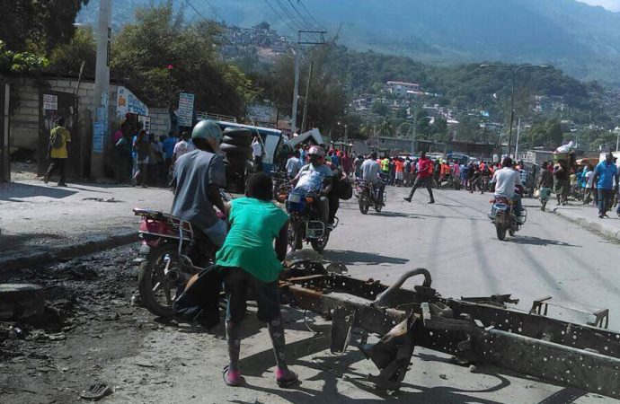 Haïti-Tension: la route de Martissant bloquée