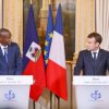 Au Palais de l’Elysée, Jovenel Moïse et Emmanuel Macron parlent coopération