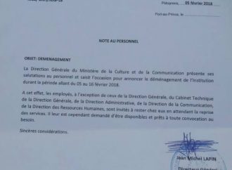 Haïti-Infrastructures: le Ministère de la culture cède son local au ministère de la Défense