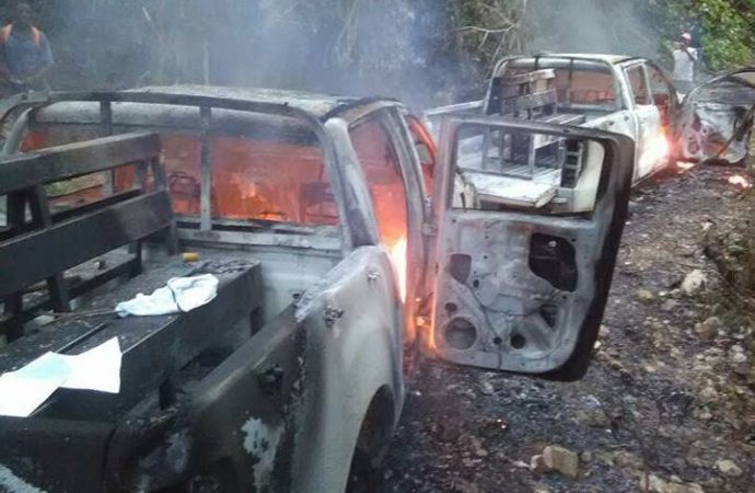 Deux véhicules de la BRICIF incendiés lors d’une opération