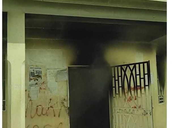 Le tribunal de paix de Jacmel incendié