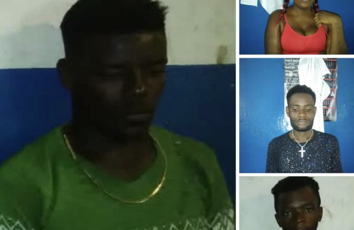 Plusieurs membres de gang de village de Dieu arrêtés par la police