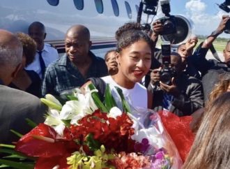 Naomi Osaka en visite en Haïti