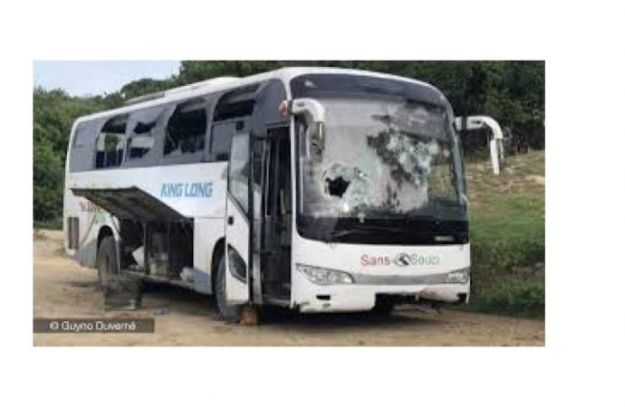 Gros-Morne-Attaque contre un autobus : un blessé par balles !