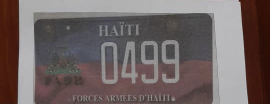 Les Forces Armées d’Haïti dotées de leurs propres plaques d’immatriculation