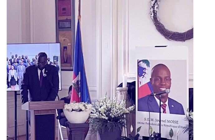L’Ambassade d’Haïti à Washington rend hommage à Jovenel Moïse