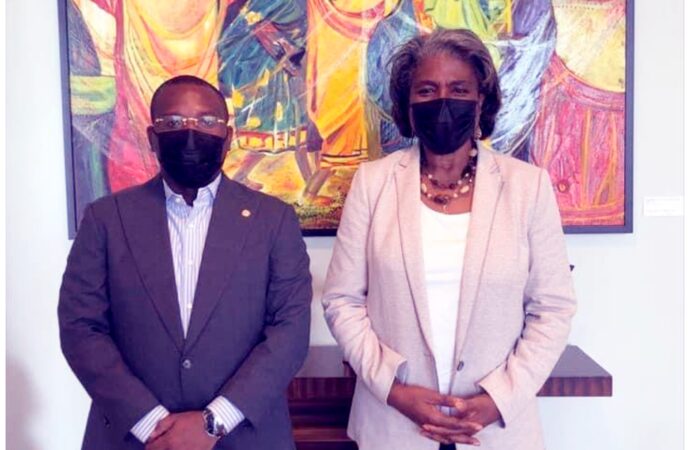 Haïti-Crise : La représentante des USA, Mme Linda Thomas Greenfield, promet le soutien de la communauté internationale au gouvernement