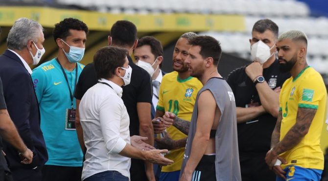 Sport-Covid-19: Suspension de la rencontre Brésil vs Argentine