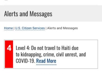 «Ne pas voyagez en Haïti», conseillent les Etats-Unis à leurs ressortissants