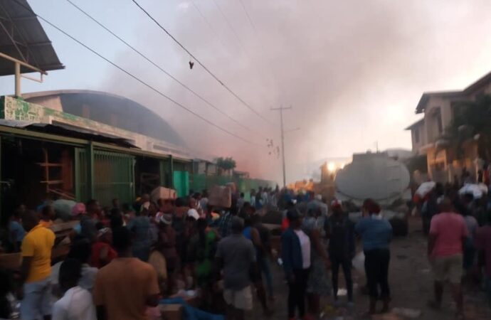 Incendie au marché public de Jacmel