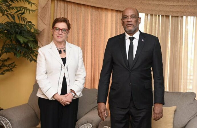Haïti-Crise : Rencontre entre Ariel Henry et la nouvelle cheffe du BINUH