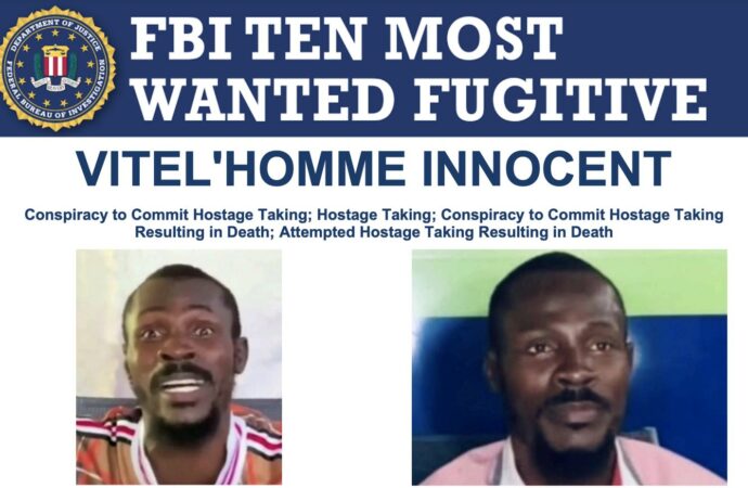 Le chef de gang Vitelhomme Innocent inscrit sur la liste des 10 personnes les plus recherchées par le FBI