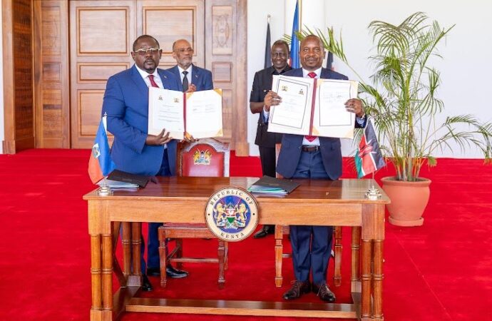 Mission multinationale de sécurité : Haïti et le Kenya signent un accord
